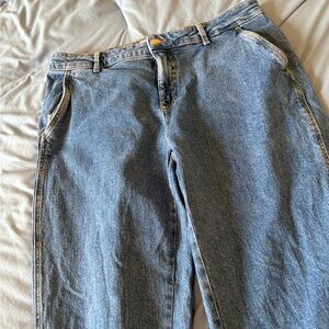 Zara Blue Straight Leg Jeans